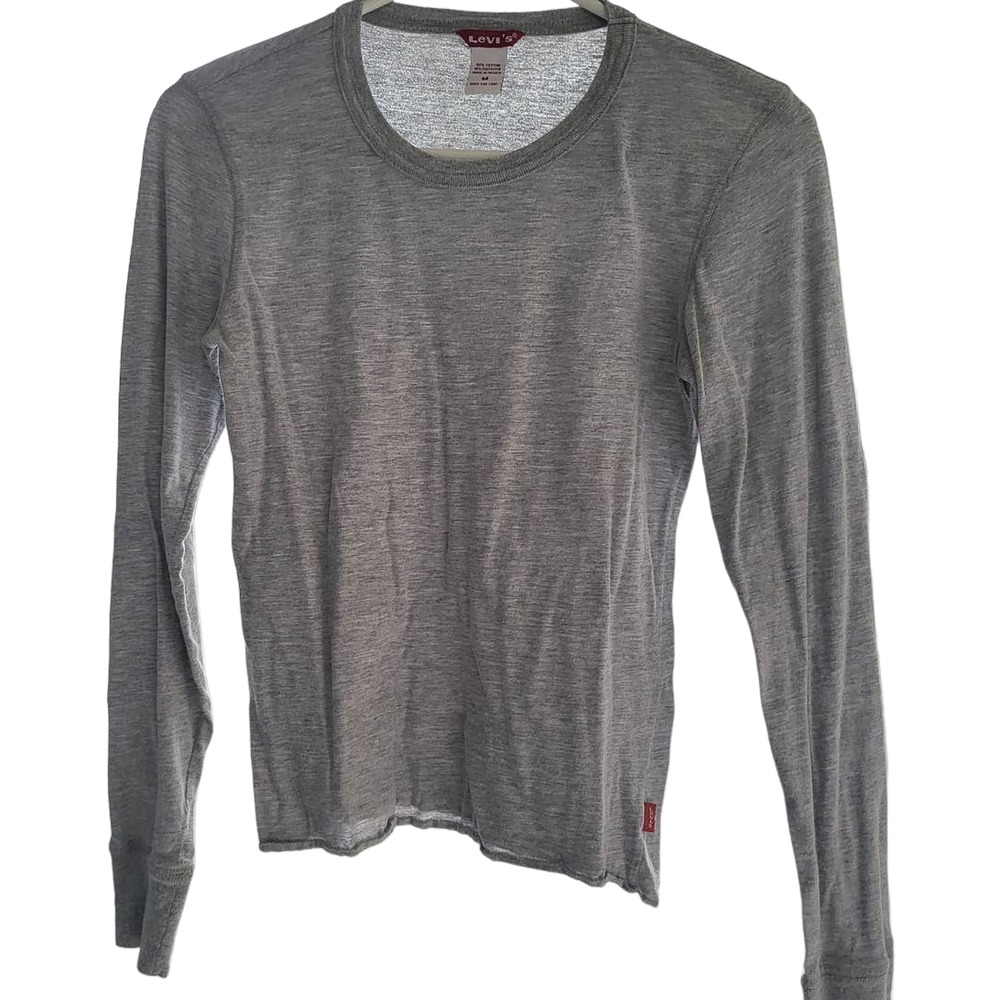 Levi's Gray Long Sleeve Shirt - Medium